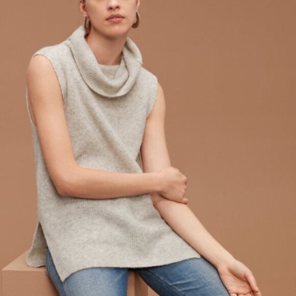 Aritzia Sweaters - Aritzia - Community Blue Wool Blend Sleeveless Sweater - Size S-M